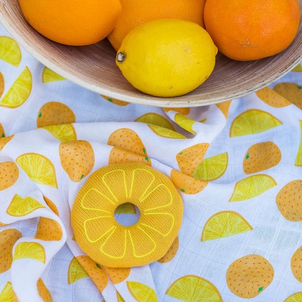 Продукт Babyono - Бебешка пелена бамбук и муселин с играчка 120x120 см. - 0 - BG Hlapeta